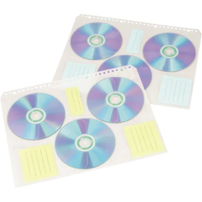 Hama CD/DVD Hülle 00049835 für 60CDs/DVDs tr/ws 10 St./Pack.