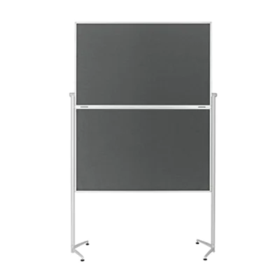 Diverse Moderationstafel, klappbar, Oberfläche Filz, grau 1151301