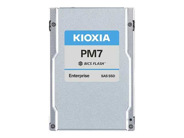 KIOXIA PM7-V Series KPM7VVUG3T20 - SSD - Enterprise - verschlüsselt - 3200 GB - intern - 2.5" (6.4 cm) - SAS 24Gb/s - Self-Encrypting Drive (SED)