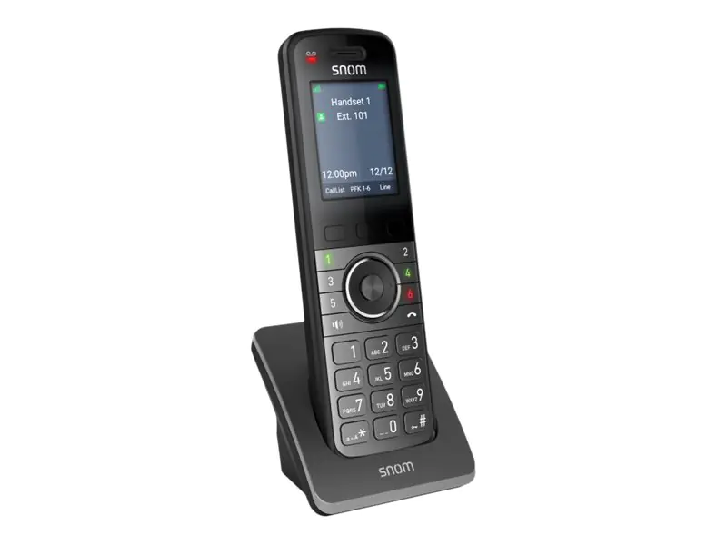 snom M55 - Schnurloses Erweiterungshandgerät - mit Bluetooth-Schnittstelle mit Rufnummernanzeige - DECT - dreiweg Anruffunktion - Schwarz