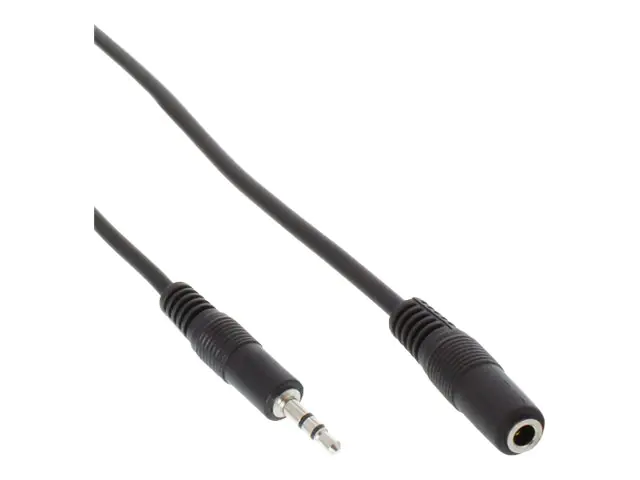 InLine - Audioverlängerungskabel - mini-phone stereo 3.5 mm weiblich zu mini-phone stereo 3.5 mm männlich - 5 m