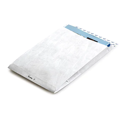 Tyvek® Faltentasche DIN C4 229 x 324 mm (B x H) ohne Fenster 55g/m² mit Haftklebung Tyvek® weiß 100 St./Pack.