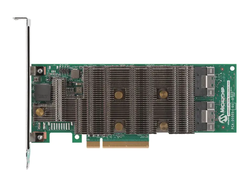 Microchip Adaptec DuoConnect 3204-8i/e - Speichercontroller (RAID) - 8 Sender/Kanal - SATA 6Gb/s / SAS 24Gb/s / PCIe 4.0 (NVMe) - RAID RAID 0, 1, 5, 6, 10, 50, RAID 1T, RAID 10T - PCIe 4.0 x8 Microchip Adaptec DuoConnect 3204-8i/e - Speichercontroller (RAID) - 8 Sender/Kanal - SATA 6Gb/s / SAS 24Gb/s / PCIe 4.0 (NVMe) - RAID RAID 0, 1, 5, 6, 10, 50, RAID 1T, RAID 10T - PCIe 4.0 x8