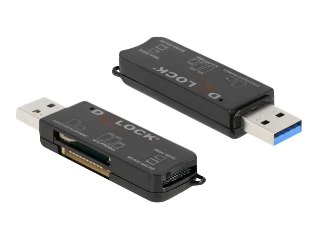 Delock - Kartenleser (MS PRO, SD, MS Duo, MS PRO Duo, miniSD, RS-MMC, microSD, SDHC, miniSDHC, MS Micro, microSDHC, MS PRO-HG Duo, SDXC, microSDXC, miniSDXC, MS PRO-HG) - USB 3.2 Gen 1