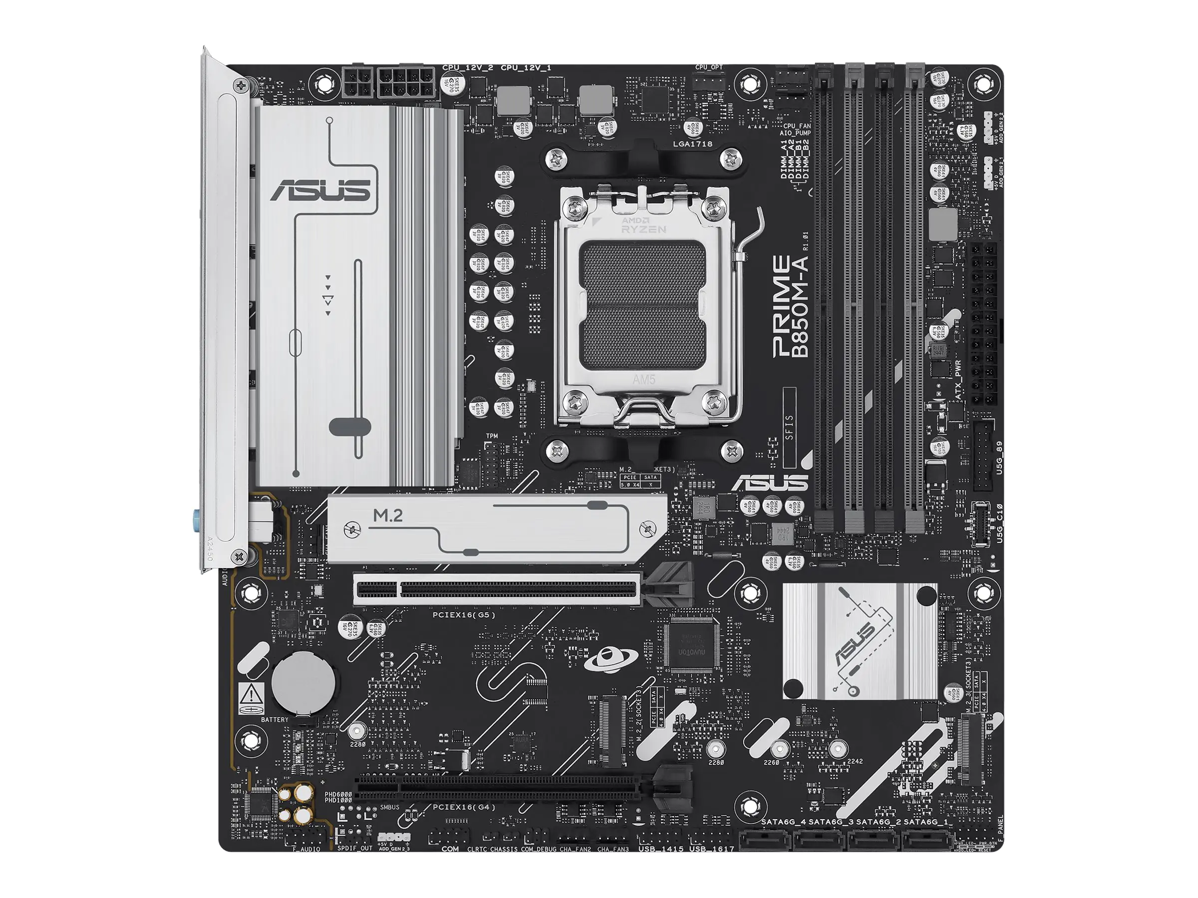 ASUS MB ASUS PRIME B850M-A-CSM (AMD,AM5,DDR5,mATX) - AMD Sockel AM5 (Ryzen Zen4)