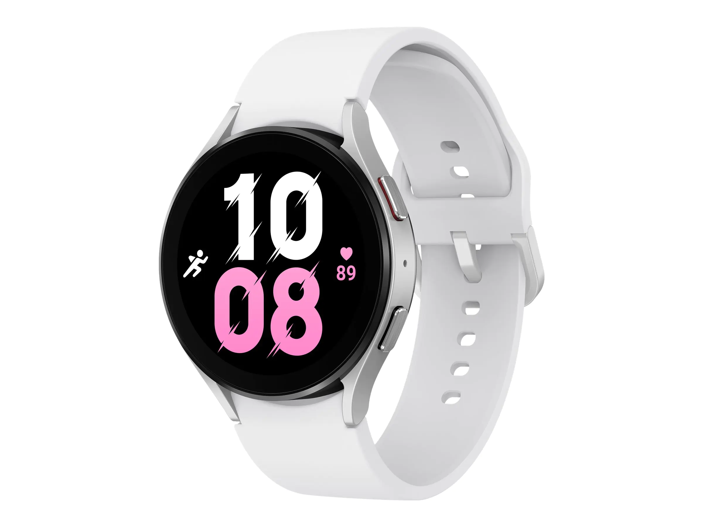 Samsung Galaxy Watch5 - 44 mm - silber - intelligente Uhr mit Sportband - weiß - Anzeige 3.46 cm (1.4") - 16 GB - LTE, NFC, Wi-Fi, Bluetooth - 4G - 33.5 g