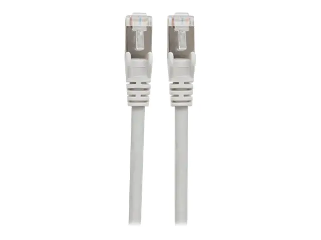 Intellinet Network Patch Cable, Cat6A, 1.5m, Grey, Copper, S/FTP, LSOH / LSZH, PVC, RJ45, Gold Plated Contacts, Snagless, Booted, Polybag - Patch-Kabel - RJ-45 (M) bis RJ-45 (M) - 1.5 m - SFTP - CAT 6a - IEEE 802.3af - geformt, verseilt - Grau