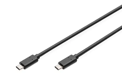 ASSMANN - USB-Kabel - 24 pin USB-C (M) zu 24 pin USB-C (M) - USB 2.0 - 1.8 m - geformt - Schwarz ASSMANN - USB-Kabel - 24 pin USB-C (M) zu 24 pin USB-C (M) - USB 2.0 - 1.8 m - geformt - Schwarz
