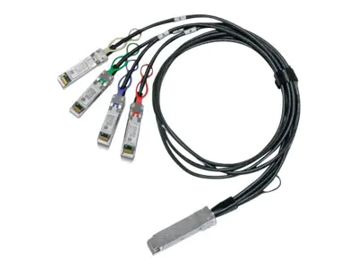 NVIDIA - 100GBase-CU to 25GBase-CU Direct Attach Splitterkabel - QSFP28 (M) zu SFP28 (M) - 2 m - 4.5 mm - halogenfrei, passiv