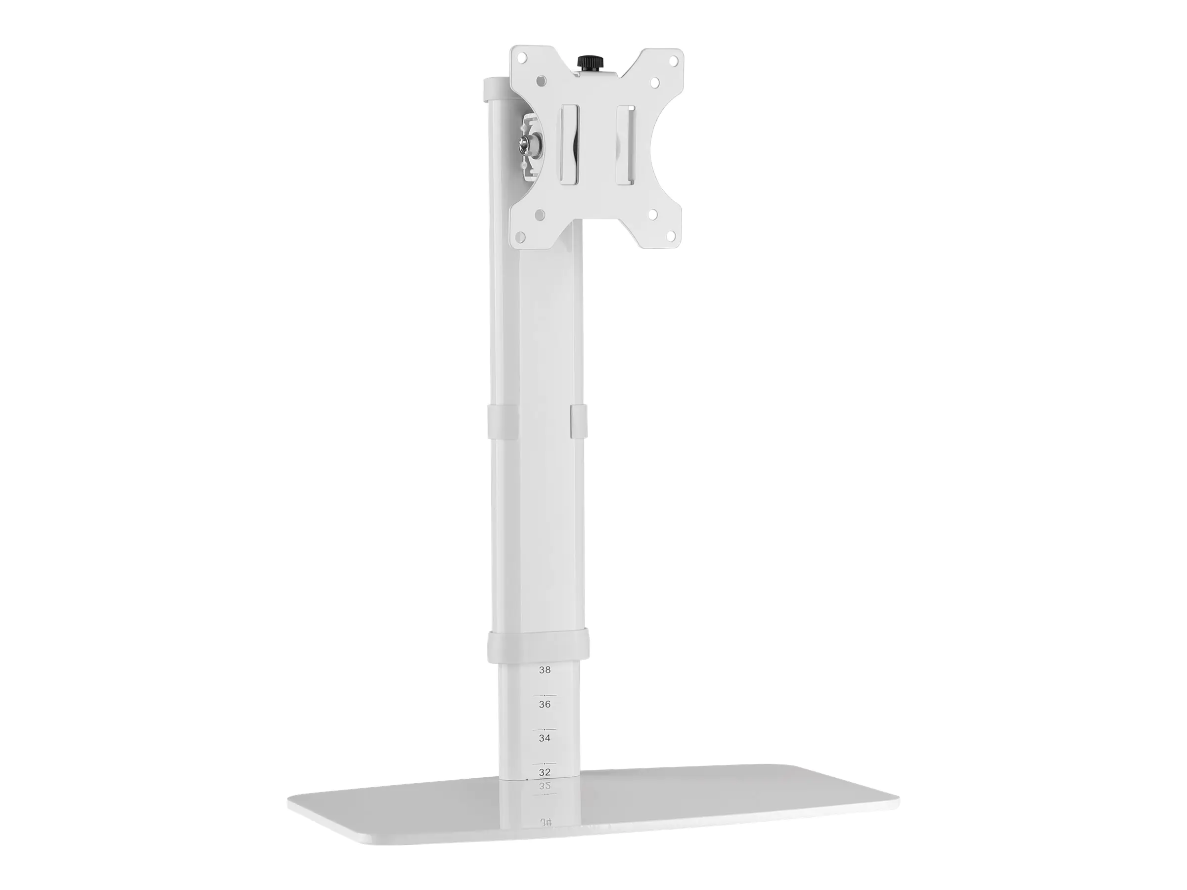 TECHly DESK 100 - Aufstellung - freistehend - für Monitor - weiß - Bildschirmgröße: 43.2-68.6 cm (17"-27") - Schreibtisch