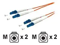 equip - Patch-Kabel - LC Multi-Mode (M) zu LC Multi-Mode (M) - 5 m - Glasfaser - 50/125 Mikrometer - orange