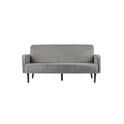 PAPERFLOW 3-Sitzer Sofa LISBOA Samtbezug grau 74600848 LC3PV.01.02