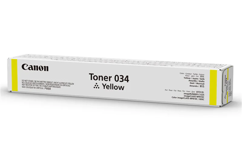 Canon 034 - Gelb - Original - Tonerpatrone - für ImageCLASS MF810Cdn, MF820Cdn; imageRUNNER C1225, C1225iF