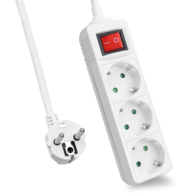 Helos CLASSIC - Steckdosenleiste - Wechselstrom 230 V - 4000 Watt - Ausgangsanschlüsse: 3 - 1.5 m Schnur - weiß Helos CLASSIC - Steckdosenleiste - Wechselstrom 230 V - 4000 Watt - Ausgangsanschlüsse: 3 - 1.5 m Schnur - weiß