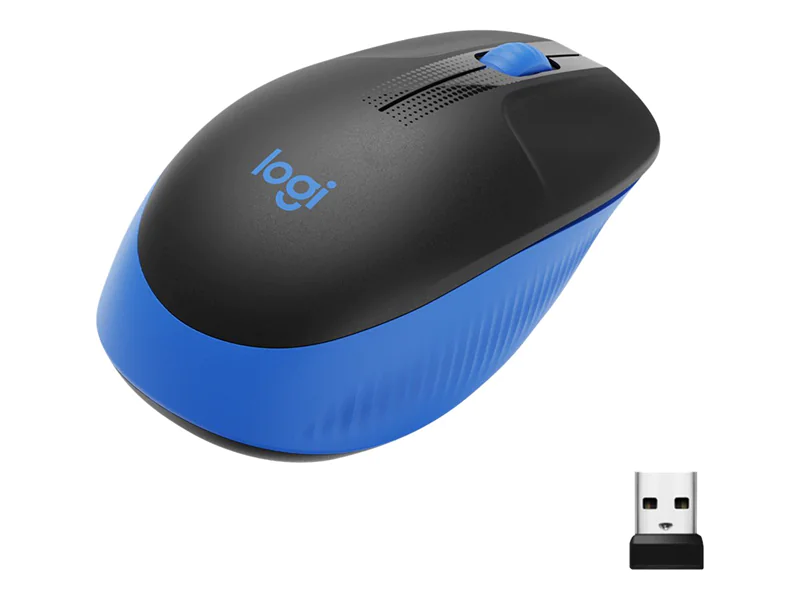 Logitech M190 - Maus - optisch - 3 Tasten - kabellos - kabelloser Empfänger (USB) - Blau Logitech M190 - Maus - optisch - 3 Tasten - kabellos - kabelloser Empfänger (USB) - Blau