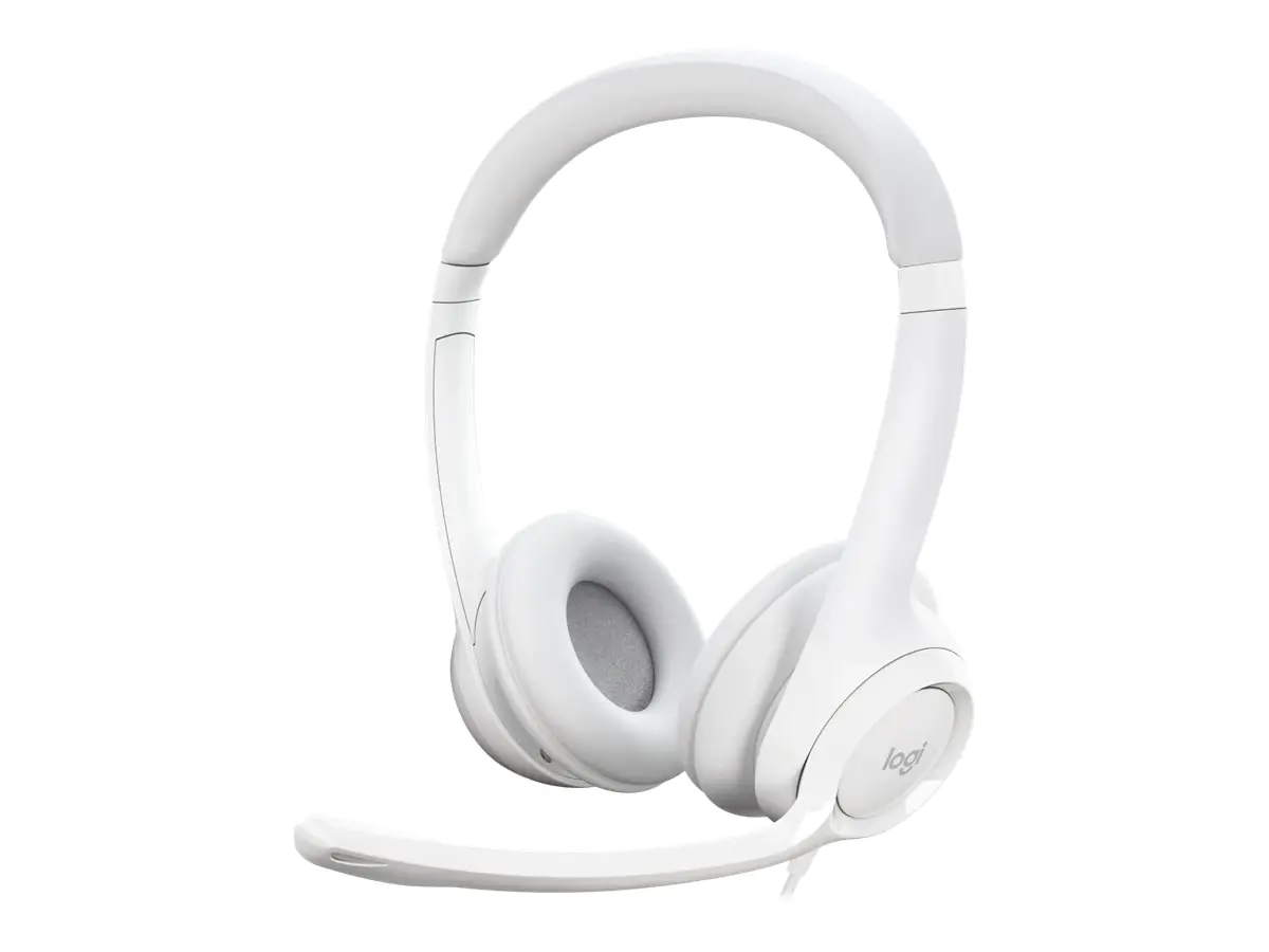Logitech H390 - Headset - On-Ear - kabelgebunden - USB-A - Off-White