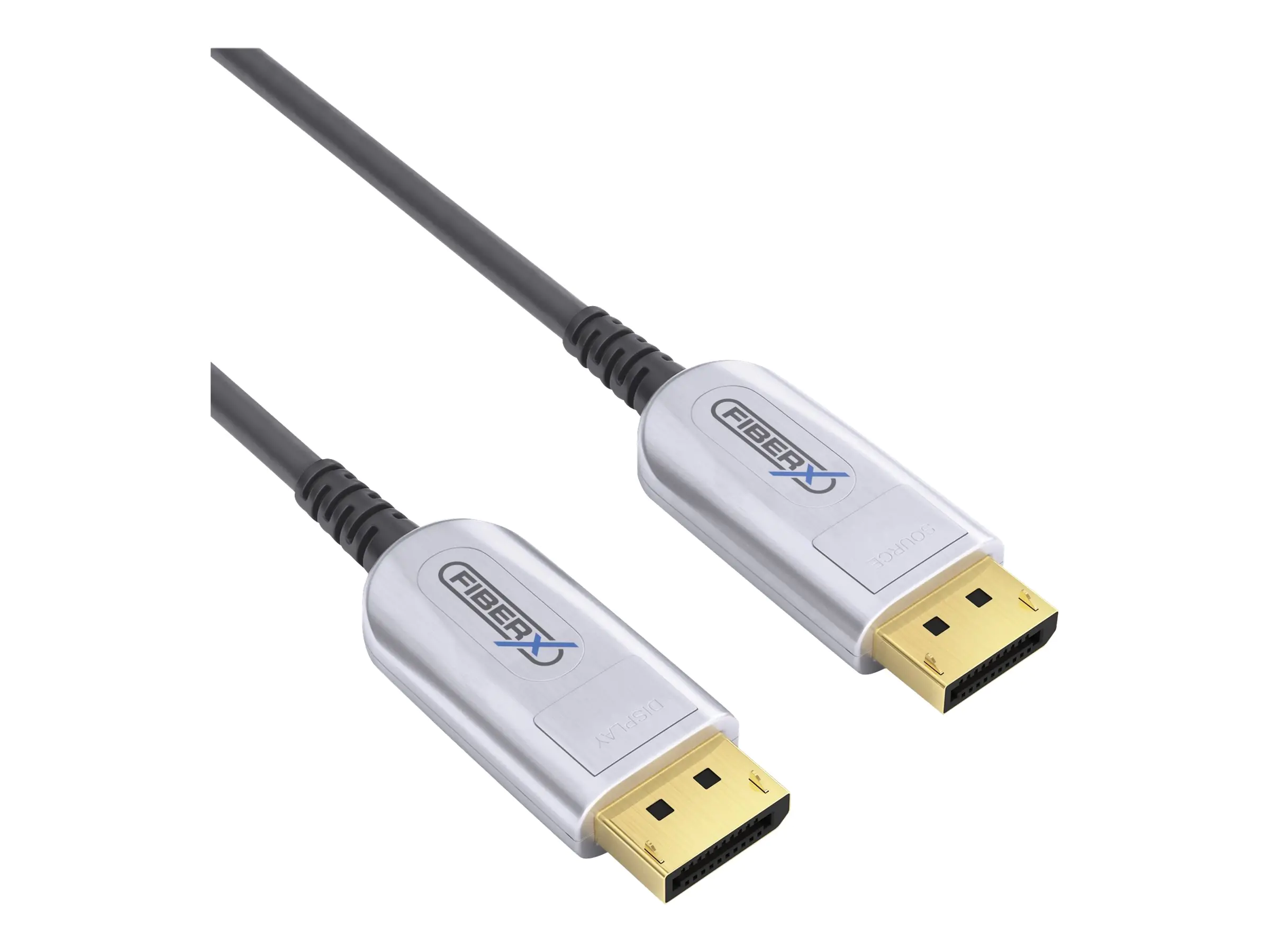 PureLink FiberX Series FX-I250 - DisplayPort-Kabel - DisplayPort (M) zu DisplayPort (M) - DisplayPort 1.2 - 15 m - rund, 4K Unterstützung - Schwarz