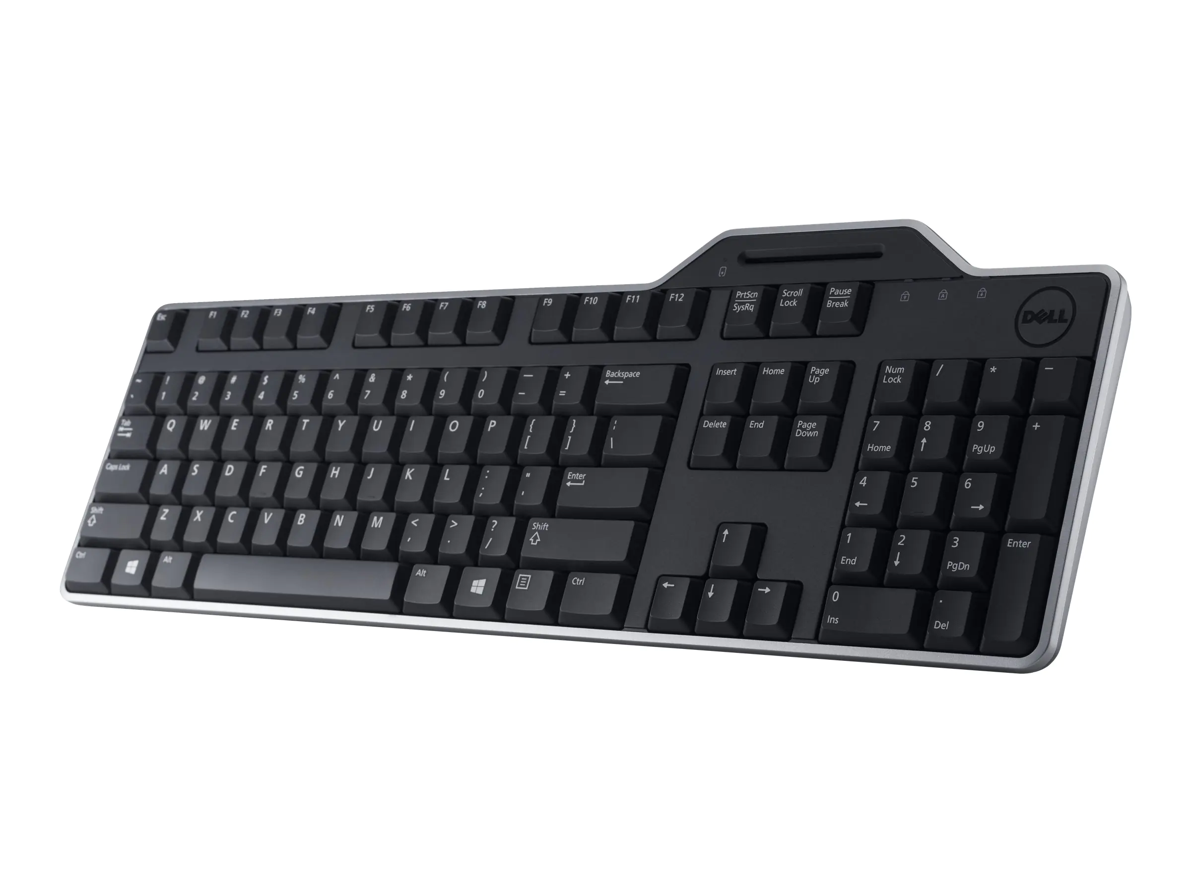Dell KB813 Smartcard - Tastatur - USB - Deutsch - Schwarz - für Inspiron 17R 57XX, 17R 7720; Latitude D630; OptiPlex 50XX, 5250, 90XX; XPS One 27XX Dell KB813 Smartcard - Tastatur - USB - Deutsch - Schwarz - für Inspiron 17R 57XX, 17R 7720; Latitude D630; OptiPlex 50XX, 5250, 90XX; XPS One 27XX