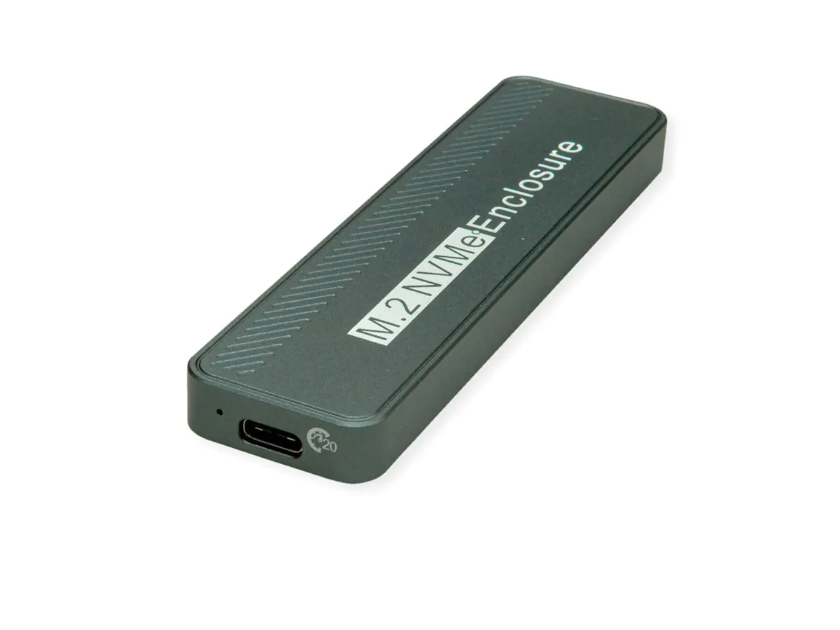 VALUE - Speichergehäuse - externer Typ - M.2 2242, M.2 2260, M.2 2280 (M.2 2242, M.2 2260, M.2 2280) - M.2 NVMe Card - USB 3.2 (Gen 2x2), USB-C - Silber