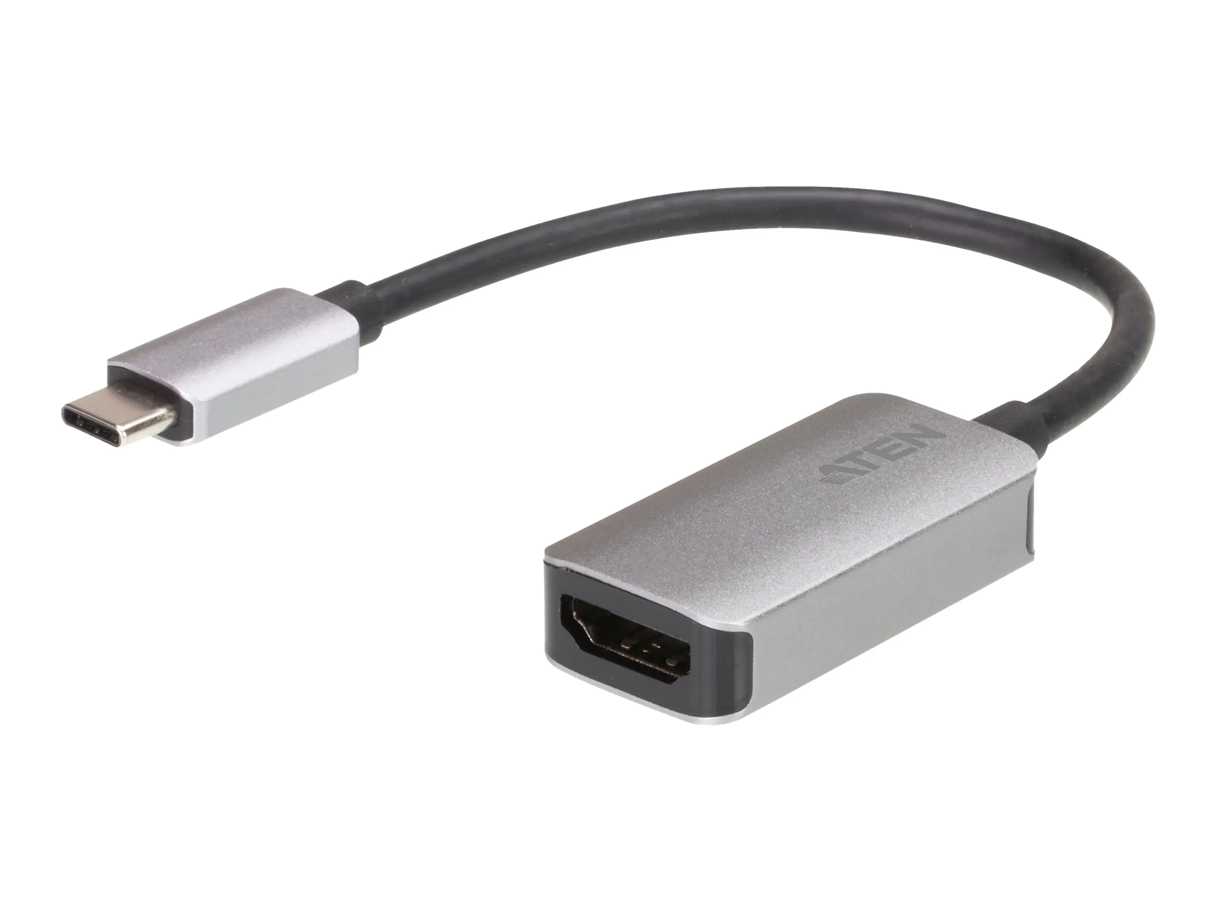 ATEN UC3008A1 - Video- / Audio-Adapter - 24 pin USB-C (M) zu HDMI (W) - USB 3.2 Gen 1 / Thunderbolt 3 / DisplayPort (Alt Mode) - 15.4 cm - unterstützt 4K 60 Hz (4096 x 2160)