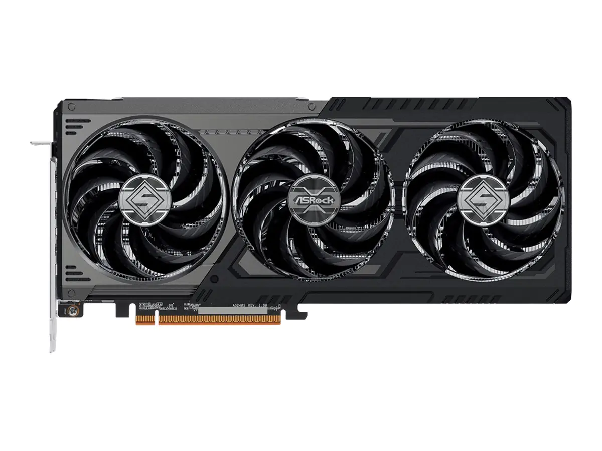 ASRock Steel Legend Radeon RX 9070 XT Dark 16GB - Grafikkarten - Radeon RX 9070 XT - 16 GB GDDR6 - PCIe 5.0 x16 - 3 x DisplayPort, HDMI - Box