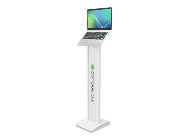Compulocks Universal Invisible Mount Brandable Floor Stand - Aufstellung - für Notebook - weiß - Montageschnittstelle: 100 x 100 mm - Bodenaufstellung