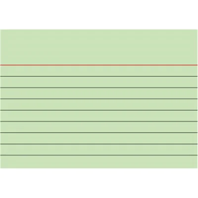BRUNNEN Karteikarte 102270150 DIN A7 liniert gn 100 St./Pack. BRUNNEN Karteikarte 102270150 DIN A7 liniert gn 100 St./Pack.