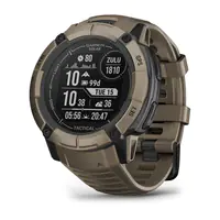 Garmin Instinct 2X Solar - Tactical Edition - 50 mm - faserverstärktes Polymer - intelligente Uhr mit Band - Handgelenkgröße: 145-228 mm - einfarbig - 64 MB - Bluetooth, ANT+ - 67 g - Coyote Tan