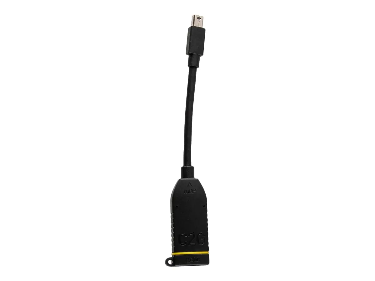 C2G Retractable Universal Mount 4K HDMI Dongle Adapter Ring with Color Coded Mini DisplayPort, DisplayPort, and USB-C