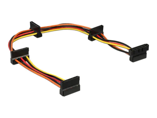 DeLOCK - Netz-Splitter - SATA-Stromstecker (S) bis SATA-Stromstecker (R) - 40 cm - Multicolor