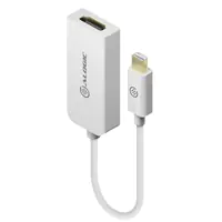 ALOGIC - Videoadapter - Mini DisplayPort männlich zu HDMI weiblich - 15 cm - weiß - 1080p-Unterstützung