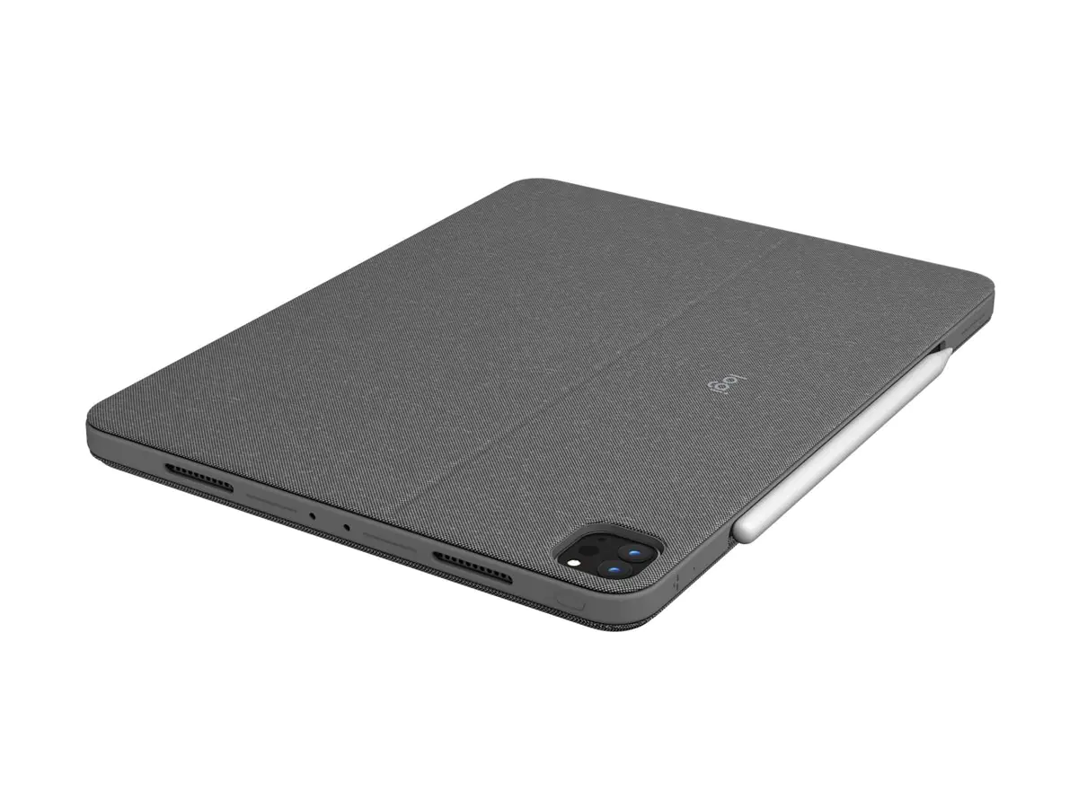 Logitech Combo Touch - Tastatur und Foliohülle - mit Trackpad - hinterleuchtet - Apple Smart connec