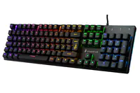 Surefire KingPin M2, Kabelgebunden, USB, Mechanischer Switch, QWERTZ, RGB-LED, Schwarz, Metallisch 48718