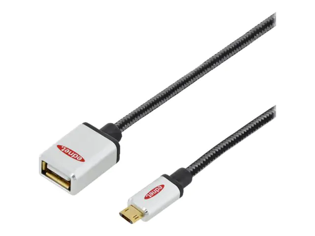Ednet USB-Adapter - Micro-USB Typ B (S) umkehrbar bis USB (R)