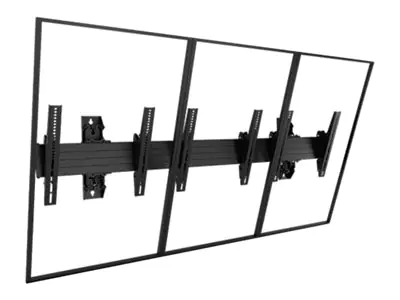 Chief Fusion Large 4x1 Menu Board Wall Mount - For Displays 40-55" - Black - Befestigungskit