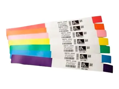 Zebra Z-Band Direct - Polypropylen (PP) - permanenter Acrylklebstoff - perforiert - 6 mil -