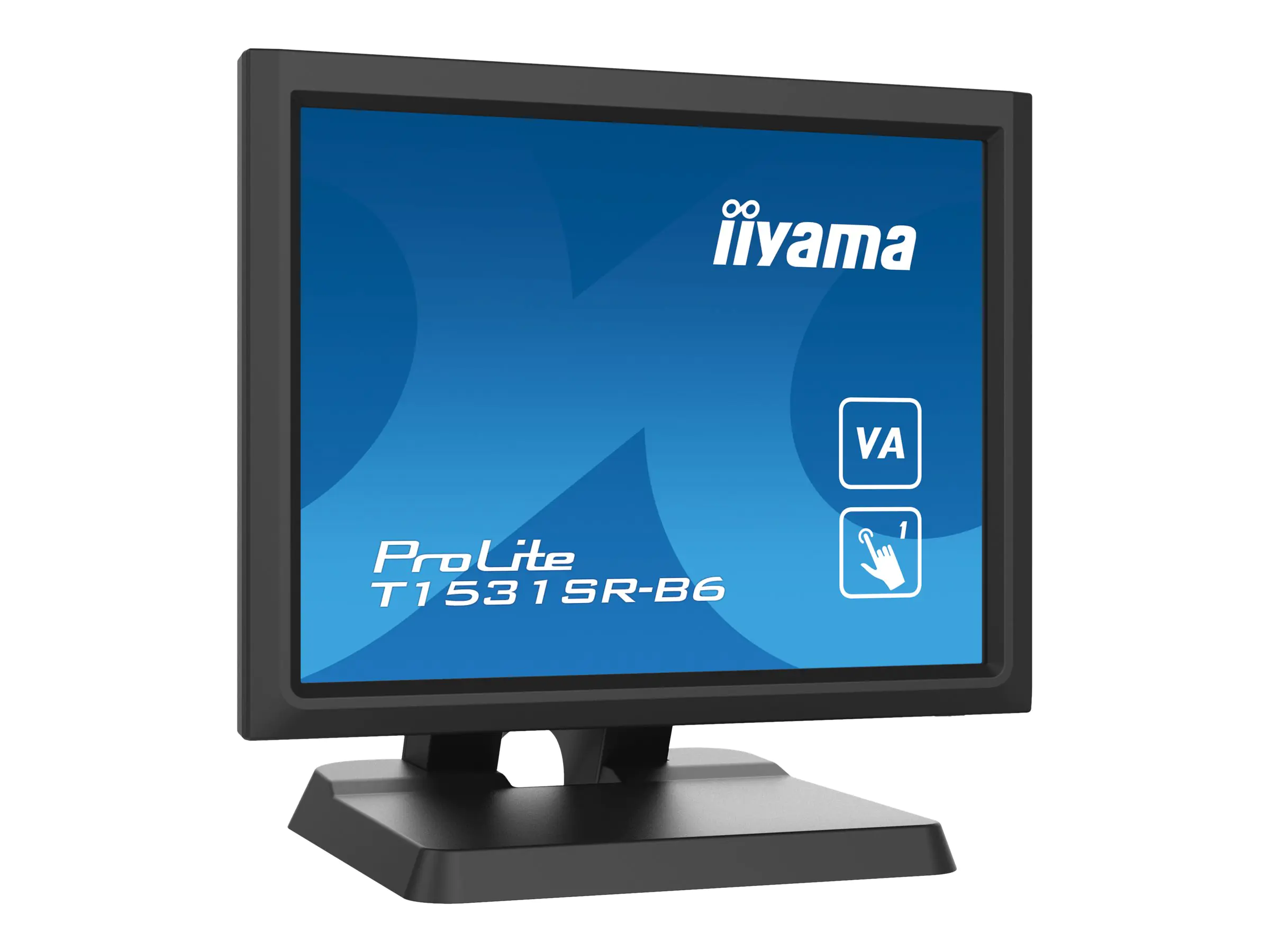 iiyama ProLite T1531SR-B6 - LED-Monitor - 38 cm (15") - Touchscreen - 1024 x 768 - VA - 350 cd/m² - 2500:1 - 18 ms - HDMI, VGA, DisplayPort - Lautsprecher - mattschwarz
