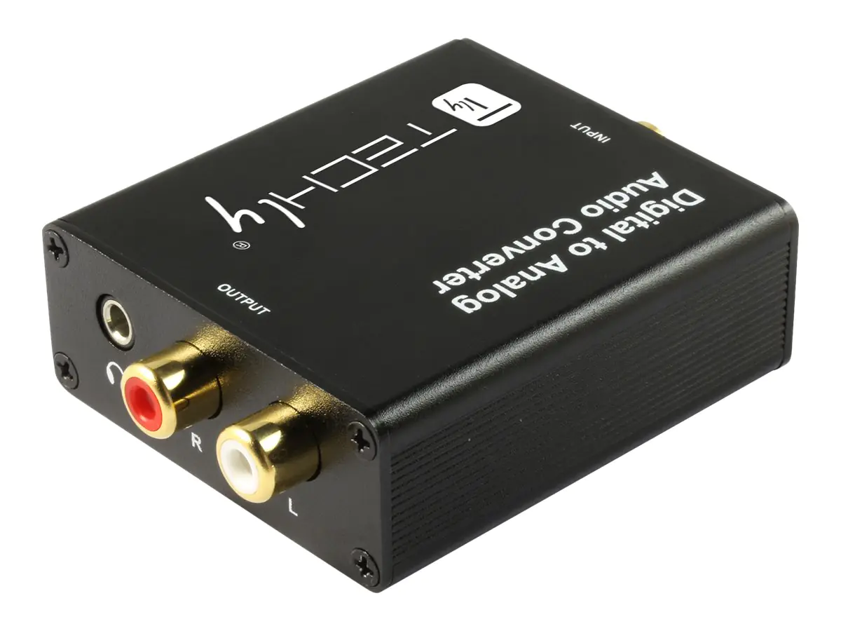 TECHly - Digital-Analog-Audiowandler - Schwarz