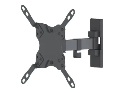 Manhattan TV & Monitor Mount, Wall, Tilt and Swivel, 1 screen, Screen Sizes: 13-42", Black, VESA 75x75 to 200x200mm, Max 20kg, Swivel with 2 pivots, Lifetime Warranty - Klammer - für LCD-Display - Stahl - Schwarz - Bildschirmgröße: 33-106.7 cm (13"