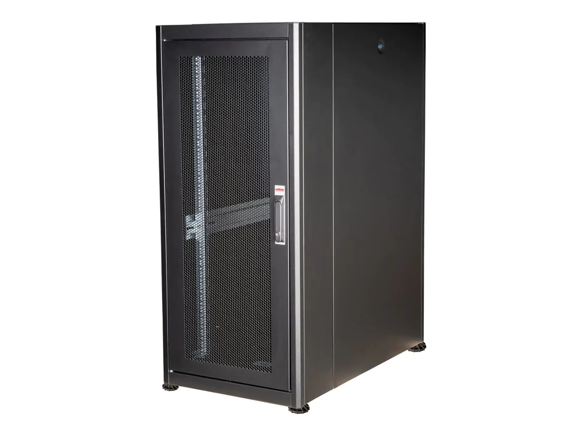 ROTRONIC-SECOMP Roline Basic - Schrank Netzwerkschrank - perforierte Tür - Jet Black, RAL