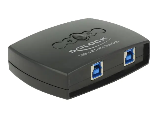 DeLock USB 3.0 Sharing Switch 2 - 1 - USB-Umschalter für die gemeinsame Nutzung von Peripheriegeräten - 2 x SuperSpeed USB 3.0 - Desktop