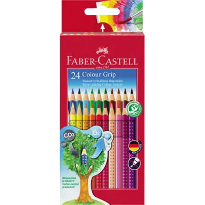 Faber-Castell Farbstift Colour GRIP 112424 farbig sortiert 24 St./Pack. Faber-Castell Farbstift Colour GRIP 112424 farbig sortiert 24 St./Pack.