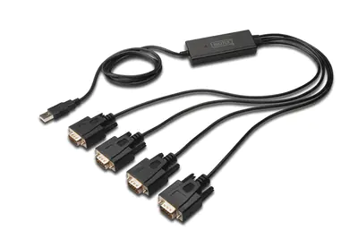 DIGITUS DA-70159 - Serieller Adapter - USB - RS-232 x 4 DIGITUS DA-70159 - Serieller Adapter - USB - RS-232 x 4