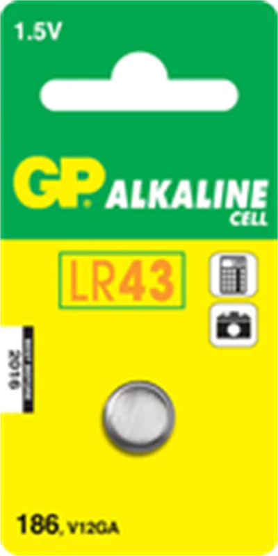 Gold Peak Industries GP Batteries Alkaline Cell 186, Einwegbatterie, Alkali, 1,5 V, 1 Stück(e), Edelstahl, 4,2 mm 050186C1