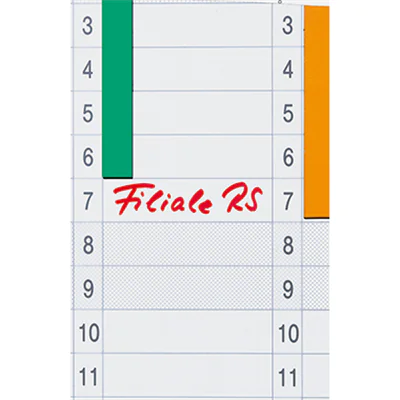 Franken Datumsstreifen DS703A 14x42cm 1-31 sk tr 12 St./Pack. Franken Datumsstreifen DS703A 14x42cm 1-31 sk tr 12 St./Pack.