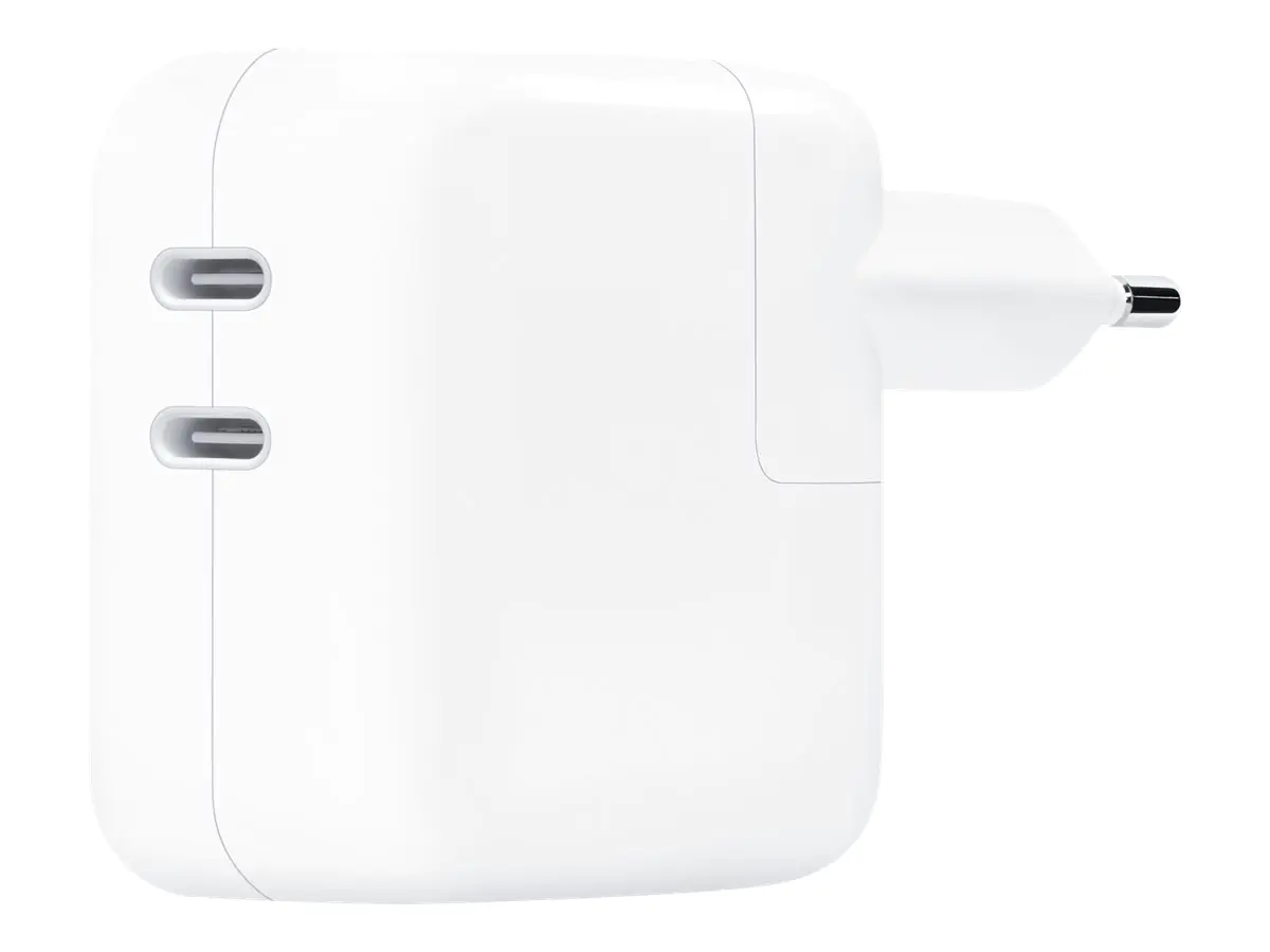 Apple 35W Dual USB-C Port Power Adapter - Netzteil - 35 Watt - Ausgangsanschlüsse: 2