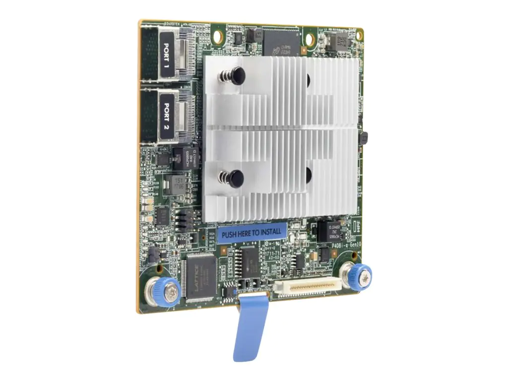 HPE Smart Array P408I-A SR Gen10 - Speichercontroller (RAID) mit flaches Kühlblech - 8 Sender/Kanal - SATA 6Gb/s / SAS 12Gb/s - 12 Gbit/s - RAID 0, 1, 5, 6, 10, 50, 60, 1 ADM, 10 ADM - PCIe 3.0 x8 - für Apollo 4200 Gen10; ProLiant DL360 Gen10