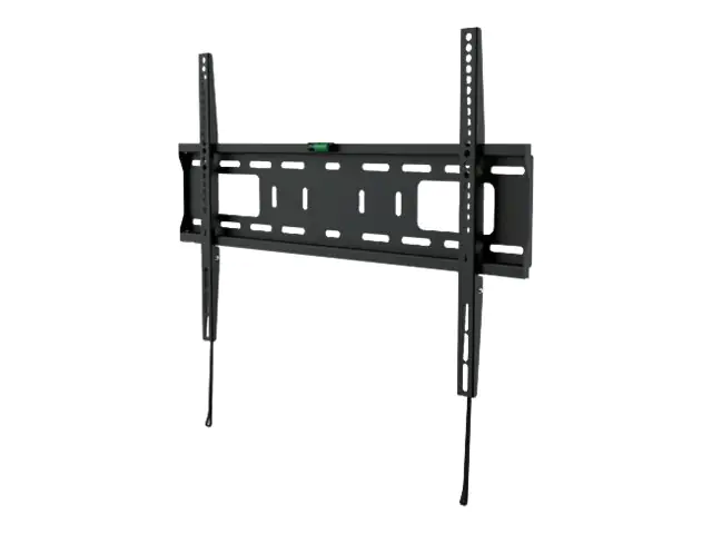 Manhattan TV & Monitor Mount, Wall, Fixed, 1 screen, Screen Sizes: 37-65", Black, VESA 200x200 to 600x400mm, Max 50kg, LFD, Lifetime Warranty - Klammer - Ultra-dünn - für Flachbildschirm - Stahl - Schwarz - Bildschirmgröße: 94-177.8 cm (37"-70") - Wandmon
