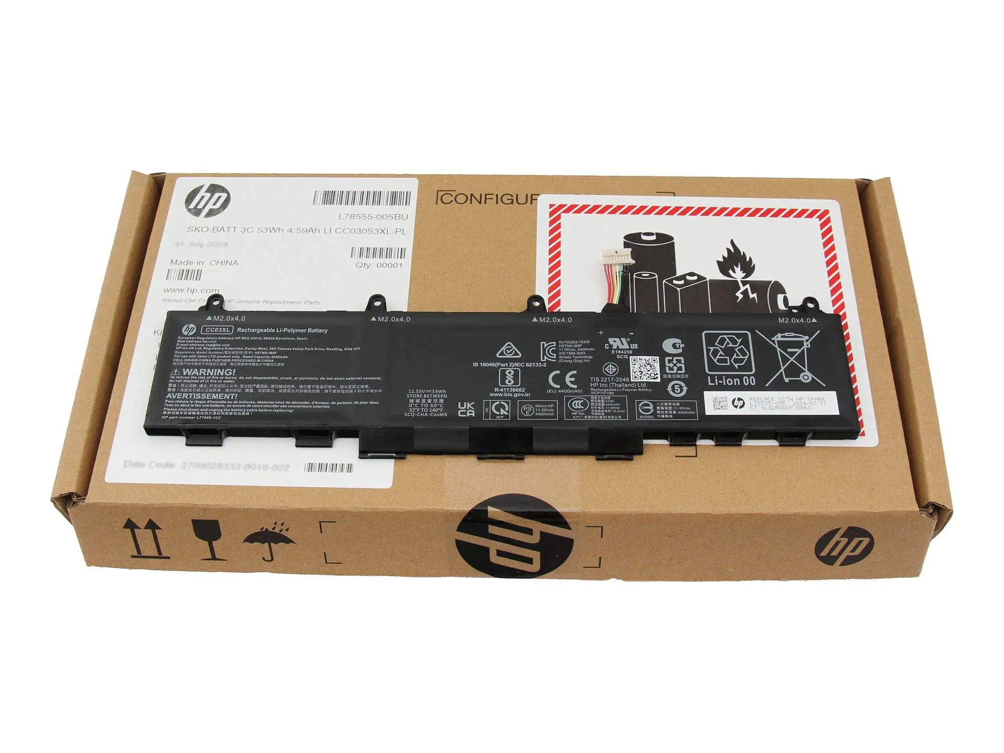 HP ATL - Laptop-Batterie - 4590 mAh - für EliteBook