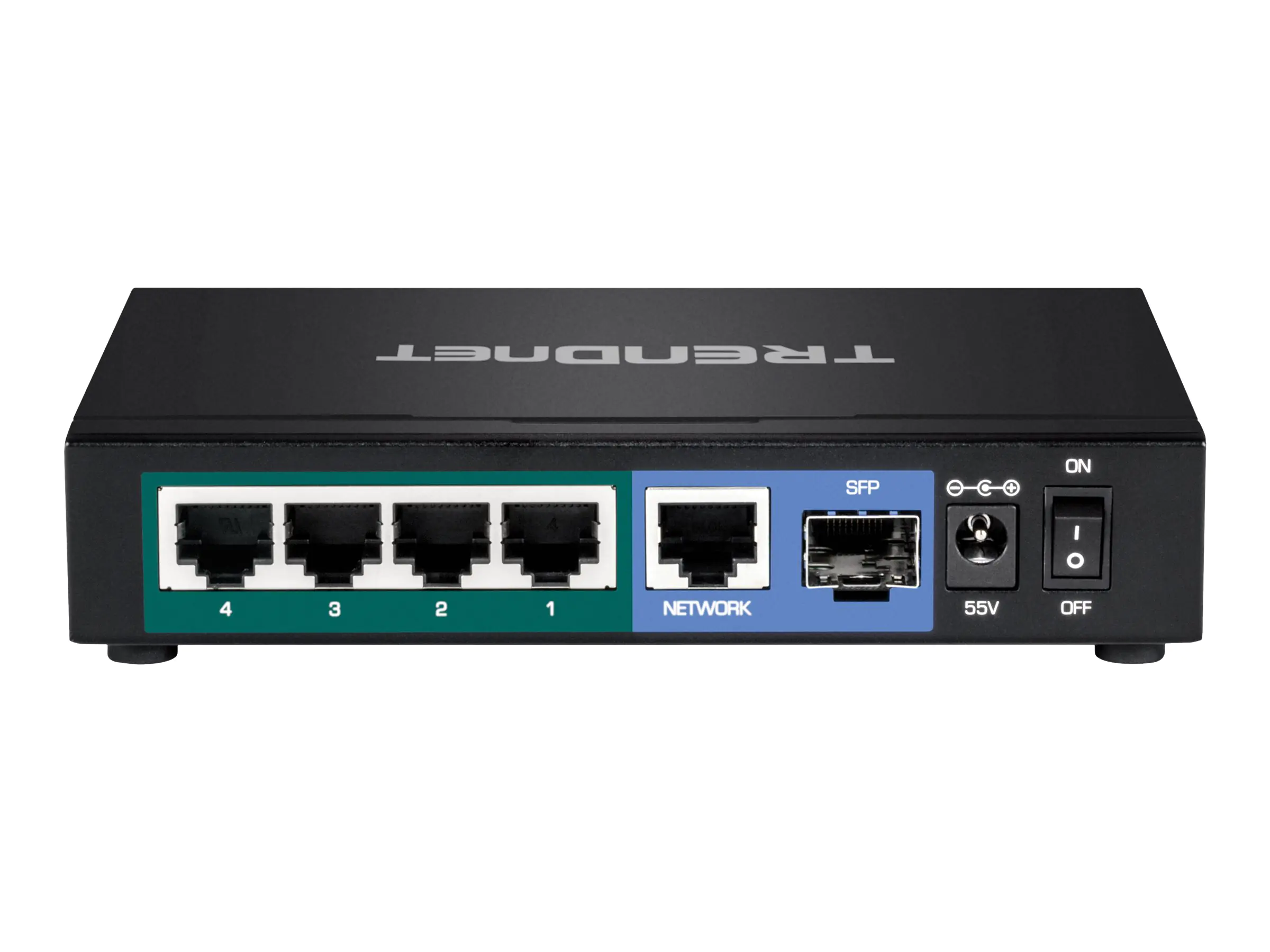 TRENDnet TPE TG611 - Switch - 4 x 10/100/1000 (PoE+) TPE-TG611